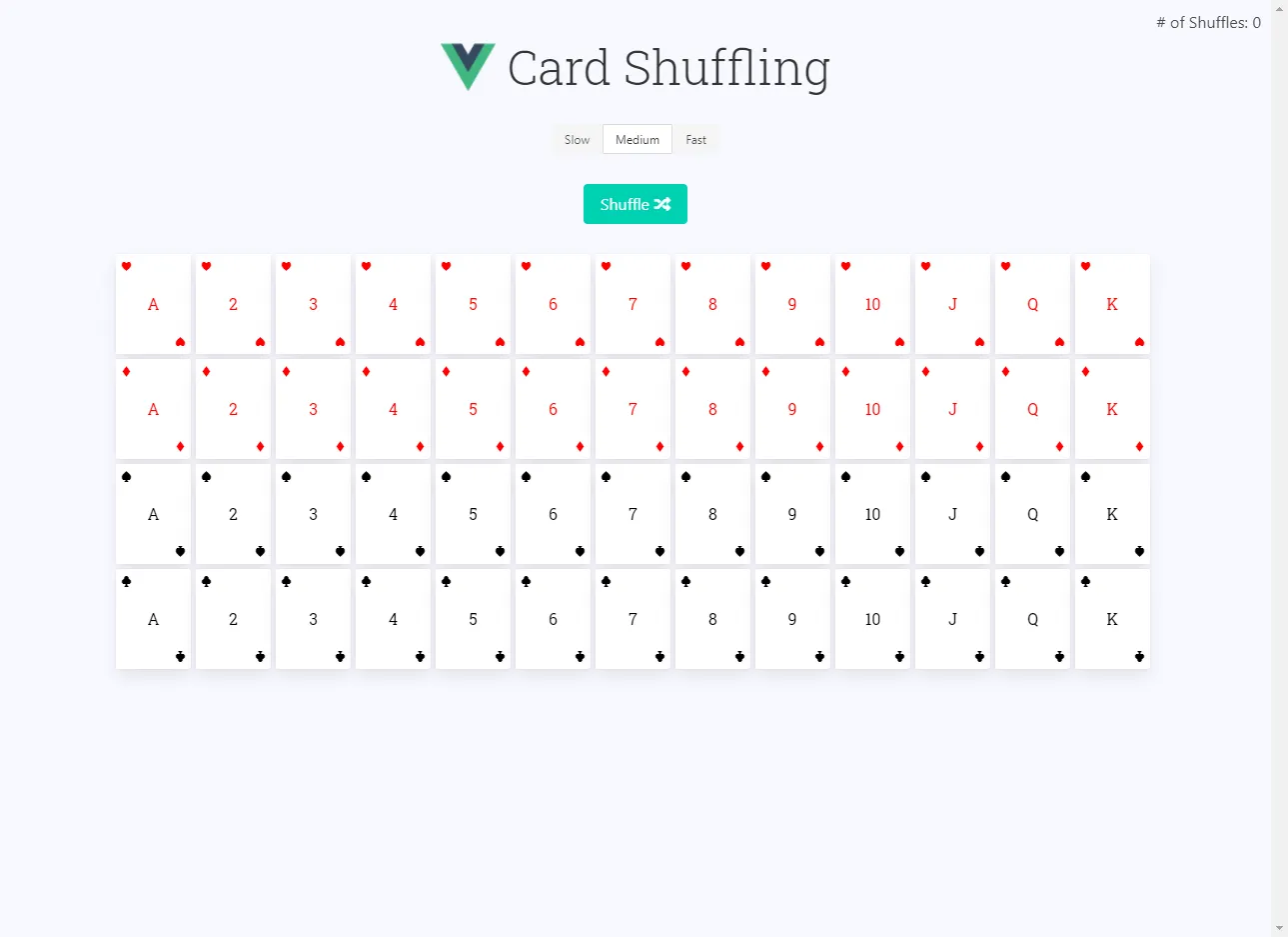 card shuffle